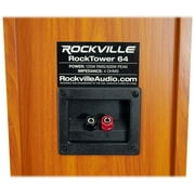 (2) Rockville RockTower 64C Classic Home Audio Tower Speakers Passive 4 Ohm