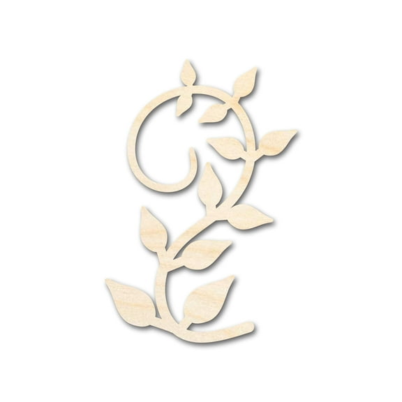 Unfinished Wood Vine Shape - Plant Craft - up to 46" DIY 6" / 1/4"