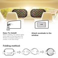 thumbnail image 4 of KUIFORTI Car Window Shades for Side Window, 2 Pcs Paw Print Car Window Shade for Baby In Car, 20.47" x 12.59" Car Privacy Shades for SUV Truck Sedan Van, 4 of 6