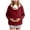 Red, variant on Women Fleece Zip up Hoodie 2 in 1 Baby Wearing Jacket Maternity Winter Coat Thicken Kangaroo Sweatshirt Baby Wearing Outerwear