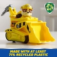 thumbnail image 3 of PAW Patrol Bulldozer Vehicle with Collectible Rubble Figure, Sustainably Minded Toys for Kids Ages 3+, 3 of 8