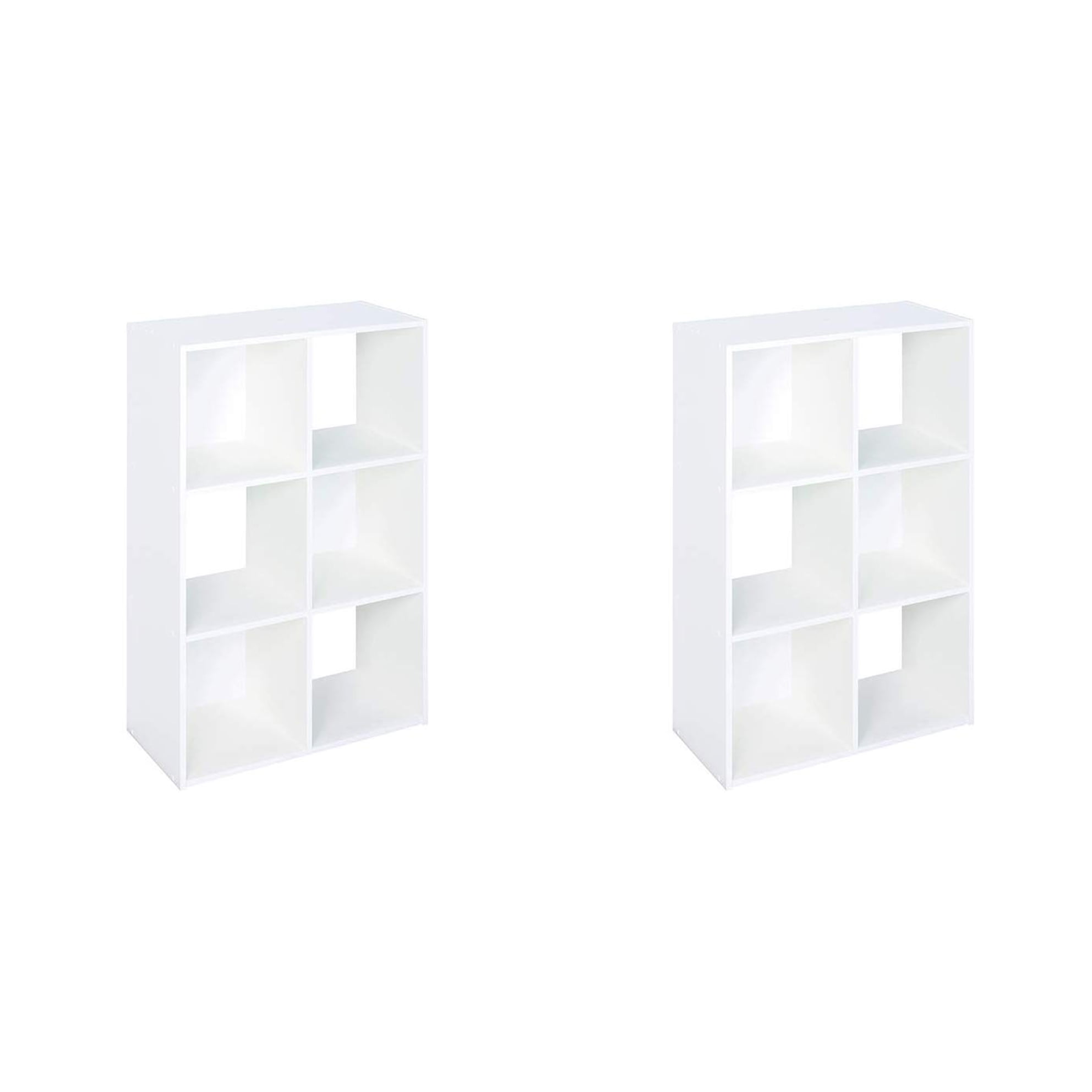 Closetmaid Decorative Home 6Cube Cubeicals Organizer Storage, White (2