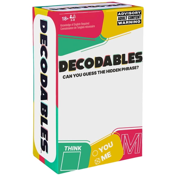 Juego de cartas Spin Master Games Decodibles para adultos mayores de 18 años
