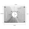 thumbnail image 3 of Graflsoa Red Multi-functional Router Table Insert Plate with DIY Lift Kit for Precision Woodworking, Aluminum Alloy, 300x235mm, Includes Rings and Tools, 3 of 6
