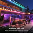 thumbnail image 3 of Nanoleaf 16.6ft Smart Matter Multicolor Permanent Outdoor Lights Expansion Pack – Plug-in RGBICW Addressable LED Pucks, 3 of 11