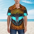 thumbnail image 4 of Lsque Butterfly Alighted On Sunflowers pattern Hawaiian Shirt for Men, Unisex Summer Beach Casual Short Sleeve Button Down Shirts-Large, 4 of 9