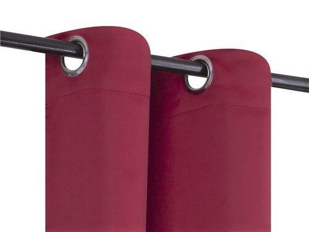 1 SET 100% BLACKOUT INSULATE THERMAL SHORT PANELS WINDOW CURTAIN IN 36" 54" 63"L