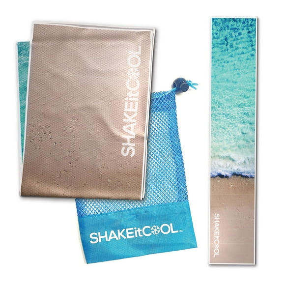 Toalla refrescante ShakeItCool, suave y ligera, que alivia el calor
