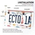 thumbnail image 3 of Aluminum License Plate Frame 2 Pack Car Exterior Accessory Car Tag Holder for Front Rear Plates Cars Decor Small Watercolor Splashes and Dots, 3 of 7