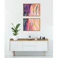 thumbnail image 5 of Sylvie Brush Strokes 90 18 in x 24 in Framed Painting Canvas Art Prints, by Kate and Laurel Set of 2, 5 of 6