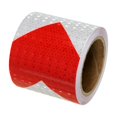 thumbnail image 1 of Unique Bargains Reflective Tape, 4'x33FT Waterproof High Visibility Warning Tape, Red-white, 1 of 6