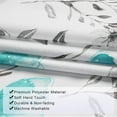 thumbnail image 2 of Alishomtll Modern Teal Floral Watercolor Rod Pocket Light Filtering Curtains, 26" x 24", 2 Panels, 2 of 6