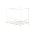 DHP Canopy Metal Bed, Full, Off White