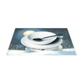thumbnail image 3 of Ryvnso Placemats Set of 4 Christmas Snowmans and Moon Dining Mats Heat-Resistant Non-Slip Washable Table Mat, 3 of 8