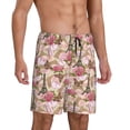 thumbnail image 2 of Wukai Rose Flowers Men’s Short Pajama Pants With Pockets Soft Sleep Pj Shorts for Men-3X-Large, 2 of 6