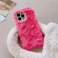 thumbnail image 1 of Ottwn Warm Hairy Plush Case For iPhone 14 13 12 11 Pro Max 14 Plus Pro Max Plus Soft Solid Color Shockproof Half-wrapped Cover, 1 of 7