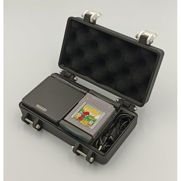 Game Boy Advance SP Rugged Protective Carrying Case - Holds Original, GBC, GBA Games and USB Cable