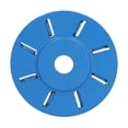 thumbnail image 1 of Disco de tallado de madera para amoladora angular, 8 dientes, para fresado, corte y pulido de madera, color azul, 1 of 14