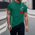 thumbnail image 4 of Men's T-Shirts Graphic Tees Vintage Floral Letter Print Crewneck Short Sleeve Casual Summer Tops for Men, 4 of 4