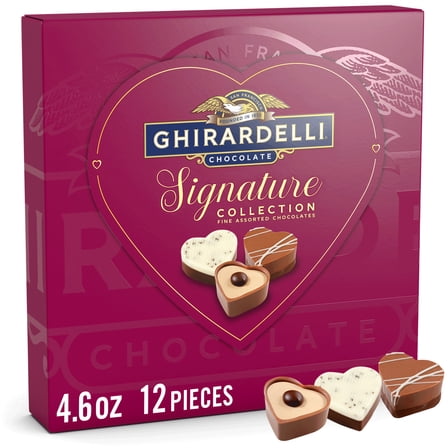 GHIRARDELLI Valentine's Day Signature Collection Fine Assorted Chocolates Gift, 4.6 oz
