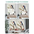 thumbnail image 4 of Spring Bird Branch Tie Up Curtains for Windows 45 Inch Length Balloon Curtains Kitchen Adjustable Balloon Window Shade Farmhouse Vintage Botanical Floral Tie Up Valance Bathroom Curtain 34"x45", 4 of 6