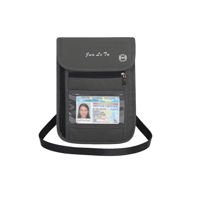 Agiferg Multifunctional Halter Passport Bag Crossbody Shoulder Storage Bag