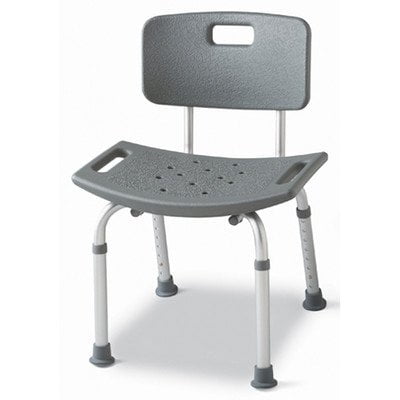 MEDLINE MDS89745A Aluminum Bath Benches with Back