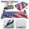 thumbnail image 6 of Yuyamidu American Flag Golf Cart Seat Covers Winter Warm Golf Carts Seat Blanket 4th of July Club Car Seat Towel Covers Comfortable Breathable, 6 of 8