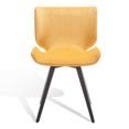 thumbnail image 2 of SAFAVIEH Couture Matty Scandinavian Velvet Solid Dining Chair, Mustard, 2 of 12