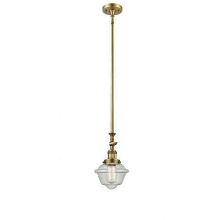 

Innovations Lighting 206 Small Oxford Small Oxford 1 Light 8 Wide Mini Pendant - Brass