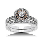 3/4 Cttw 14 Kt Bridal Set