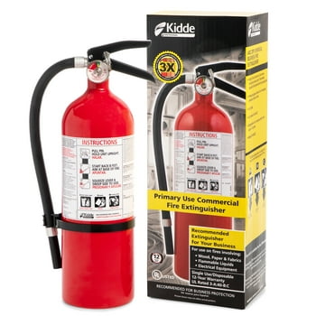 Kidde Fire Extinguisher, UL Rated 3-A:40-BC, Dry  ABC