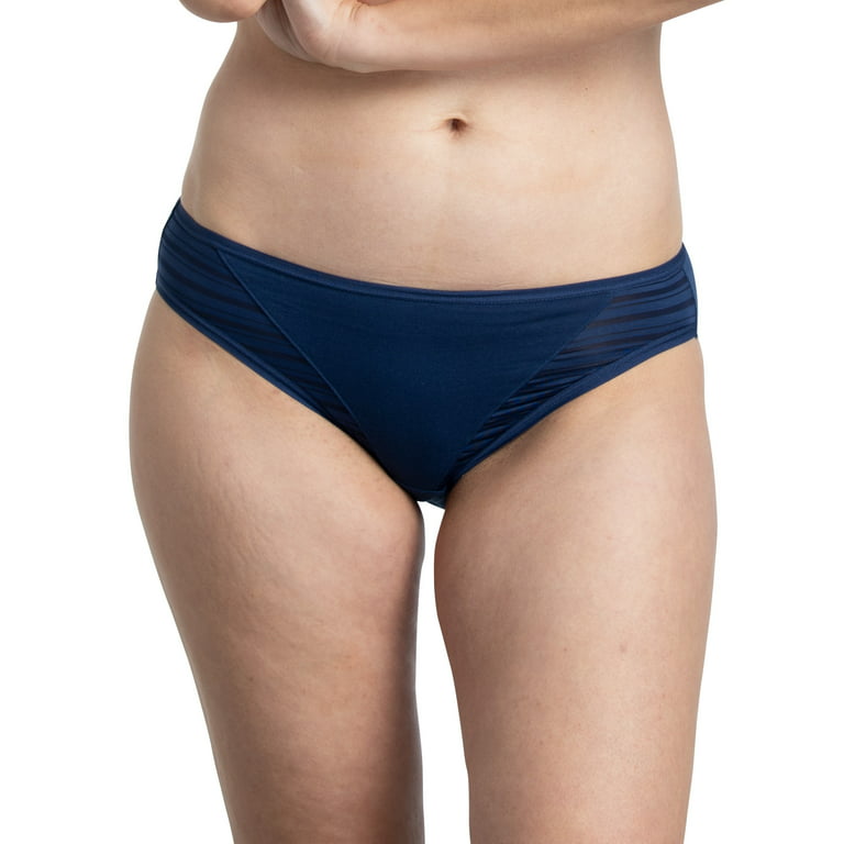 Fruit of the Loom Women's Coolblend Bikini Underwear, 4 Pack, Sizes S-2XL 