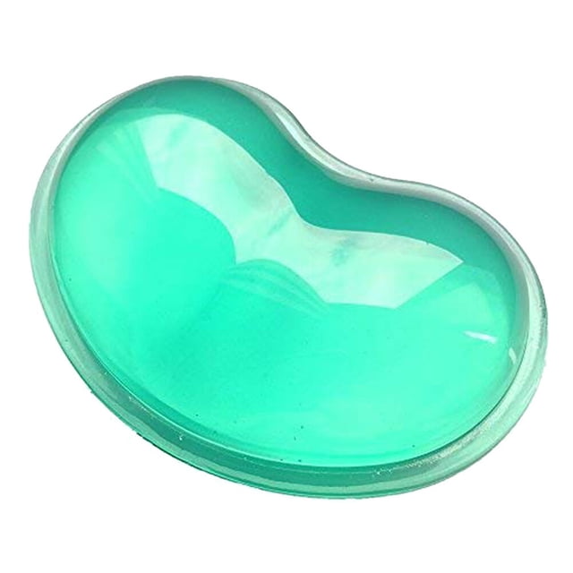 Miangastore Fashion Heart Silicon Mouse Pad Clear Wristband Pad For Desktop Computer Mousepad Keyboard Support Cushion Wrist Cushion Rests (Green)