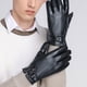 thumbnail image 4 of Guardurnaity Guantes de cuero para hombre Pantalla de ciclismo A prueba de golpes Senderismo Guante de conducción A prueba de viento Transpirable Mantener el guantes y mitones Negro tres lineas Guardurnaity AP013370-05, 4 of 6