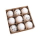 thumbnail image 3 of 9 piezas de adornos navideños de bolas decorativas colgantes, novedosas y ligeras Blanco, 3 of 8