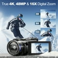 thumbnail image 3 of NBD 4K Video Camera Camcorder 3.0" IPS Vlogging Camera 48MP Digital Video Camera with 32GB SD Card, 3 of 9