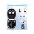 thumbnail image 2 of Étui pour Oculus Quest 2 Compatible avec la Version Officielle Elite Strap, avec Couvre-Visage en Silicone et Protecteur de Lentille, Étui Rigide de Protection Portable pour Meta Quest 2, Accessoires de Casque VR et de Manettes, 2 of 6