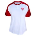 thumbnail image 2 of Women's Profile Bryce Harper White Philadelphia Phillies Plus Size Name & Number Raglan Henley T-Shirt, 2 of 3