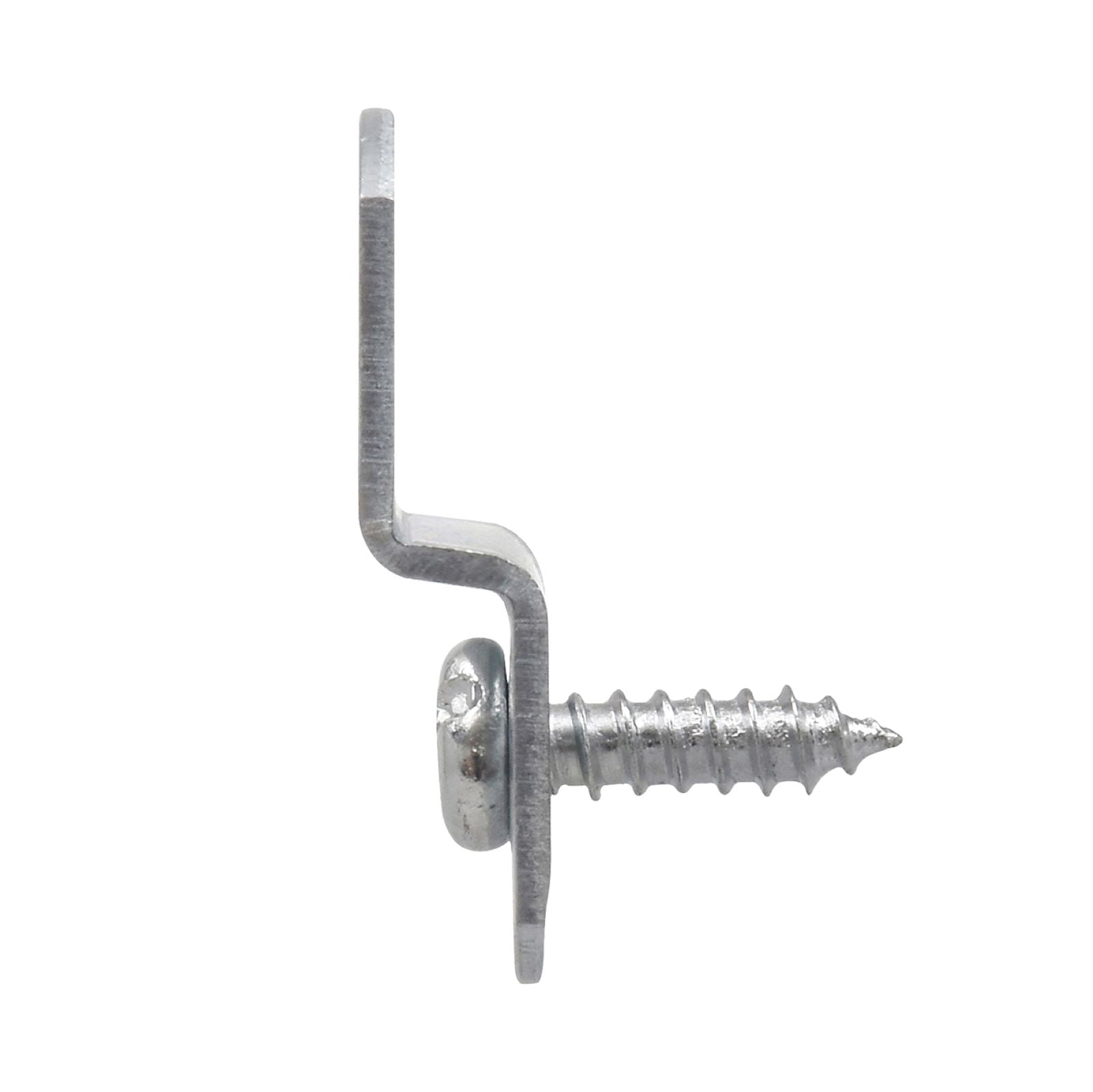 (3 pack) Ook Metal Offset Clips, 1/4", Steel, Zinc Finish, Silver, 2 pack
