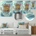 thumbnail image 4 of Designart "Heavenly Blue Piano Melodies" Music Metal Wall Art, 4 of 5