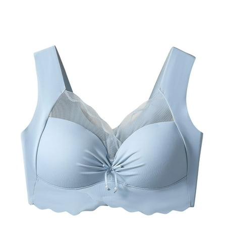 XFLWAM Sexy Bras for Women Lace Mesh Seamless Bra Push up Wireless Bralette Full Coverage Bra Breathable Everyday Bras