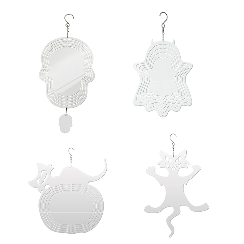 4Pack 8 Inch Sublimation Wind Spinners Blanks Hanging Wind Spinners