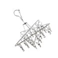 thumbnail image 2 of AMERTEER 1pc Star Shape Hanger Socks Hanging Rack Underwear Drying Shelf Multi-use Laundry Rack for Home (30 Clips), 2 of 10