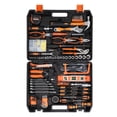 thumbnail image 3 of Ourlova 236 Piece Tool Set, Auto Repair Tool Combination Package, Socket Wrench Mixed Tool Set Hand Tool Kit with Plastic Toolbox Storage Case, Complete Household Tool Box with Essential Tools, 3 of 10