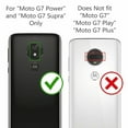 thumbnail image 2 of for Moto G7 Power/ Moto G7 Supra Clear Case Phone Case Dual Layer Full-Body Rugged Clear Back Case Drop Resistant Shockproof Case with Built In Screen Protector (Black), 2 of 4