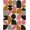 Pink, Pattern 7, variant on Design&I 8'x10' Washable Area Rug Sleek Flatweave Pet Friendly Pink and Mustard Geometric Art Bold Abstract Shapes with Modern Lines for King Size Bedroom, Under Bed