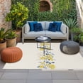 thumbnail image 2 of Yellow Fruit Outdoor Rug for Patio/Deck/Porch, Non-Slip Large Area Rug 5 x 8 Ft, Vintage Country Leaves Berries Blue Plants Indoor Outdoor Rugs Washable Area Rugs, Camping Rug Carpet Runner, 2 of 8