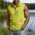 thumbnail image 6 of Men's Windproof Lightweight Collared Golf Vest Outerwear with Pockets, Softshell Sleeveless Jacket for Running Hiking Sports, 6 of 6