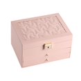 thumbnail image 1 of KLKCMS Jewelry Box 2 Layers Multifunctional Jewelry Case for Rings Trinkets Glasses Pink, 1 of 9